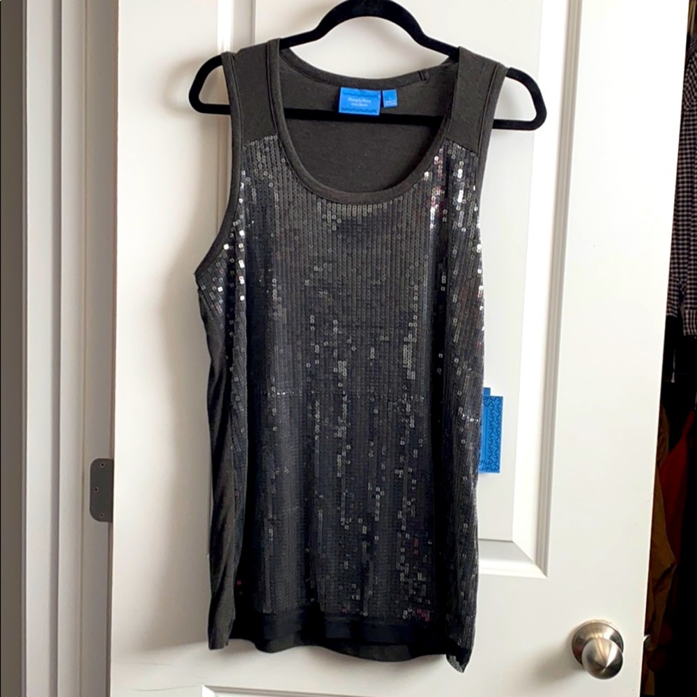 Sequin Sleeveless Top